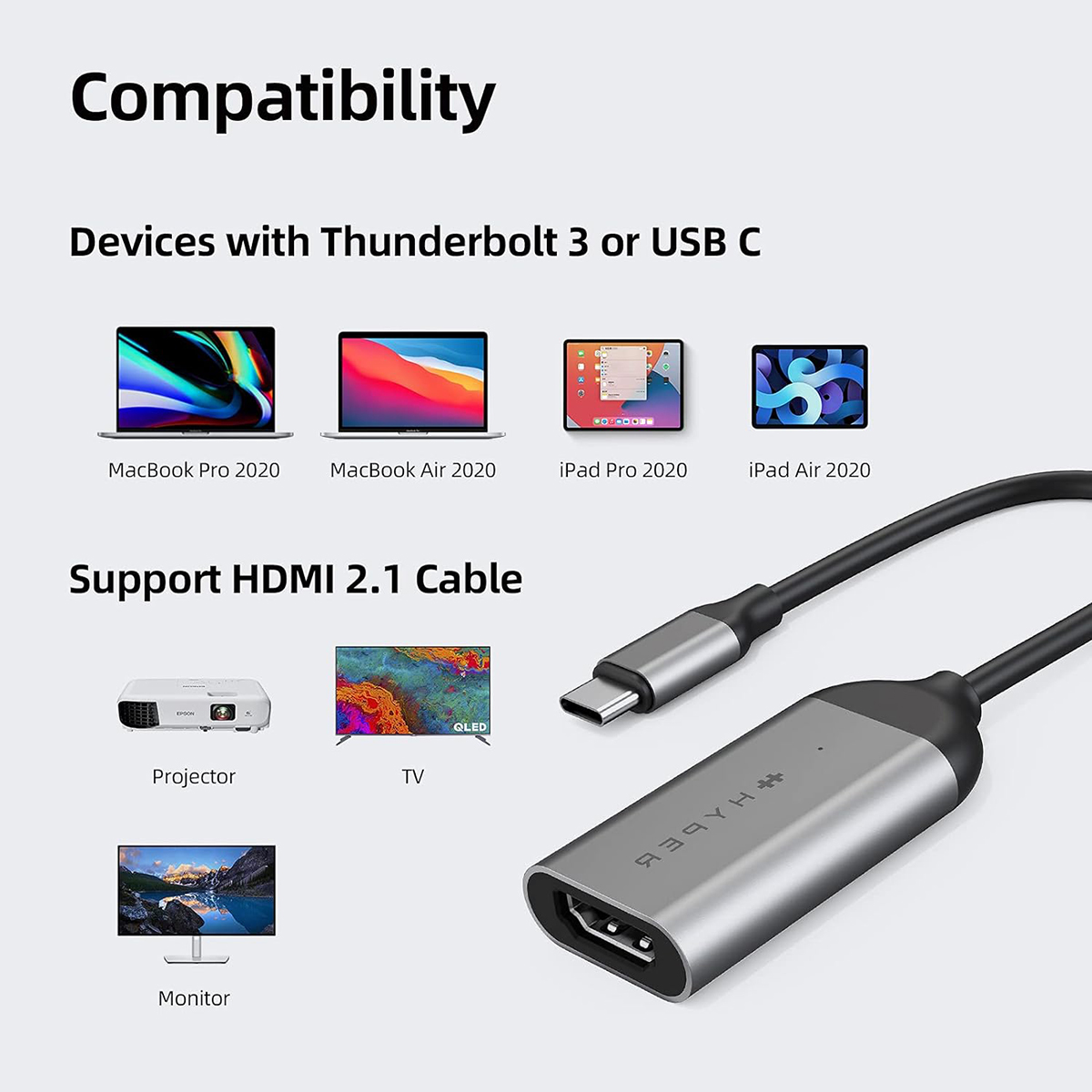 Cổng chuyển USB-C To HDMI 8K/60Hz HyperDriver