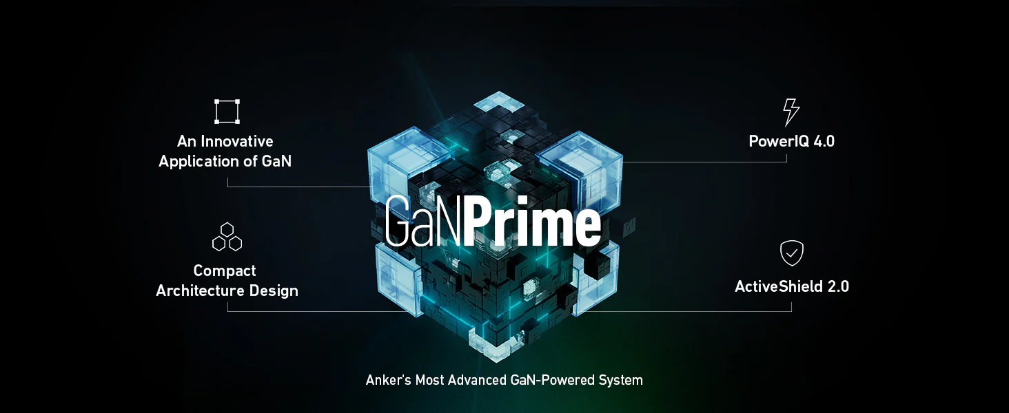 Anker Prime 100W GaN - A2343 trang bị công nghệ GaNPrime