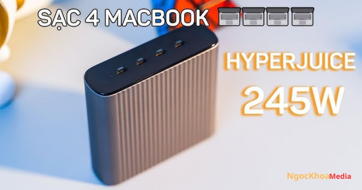 Trên tay HyperJuice 245W USB-C GaN Charger