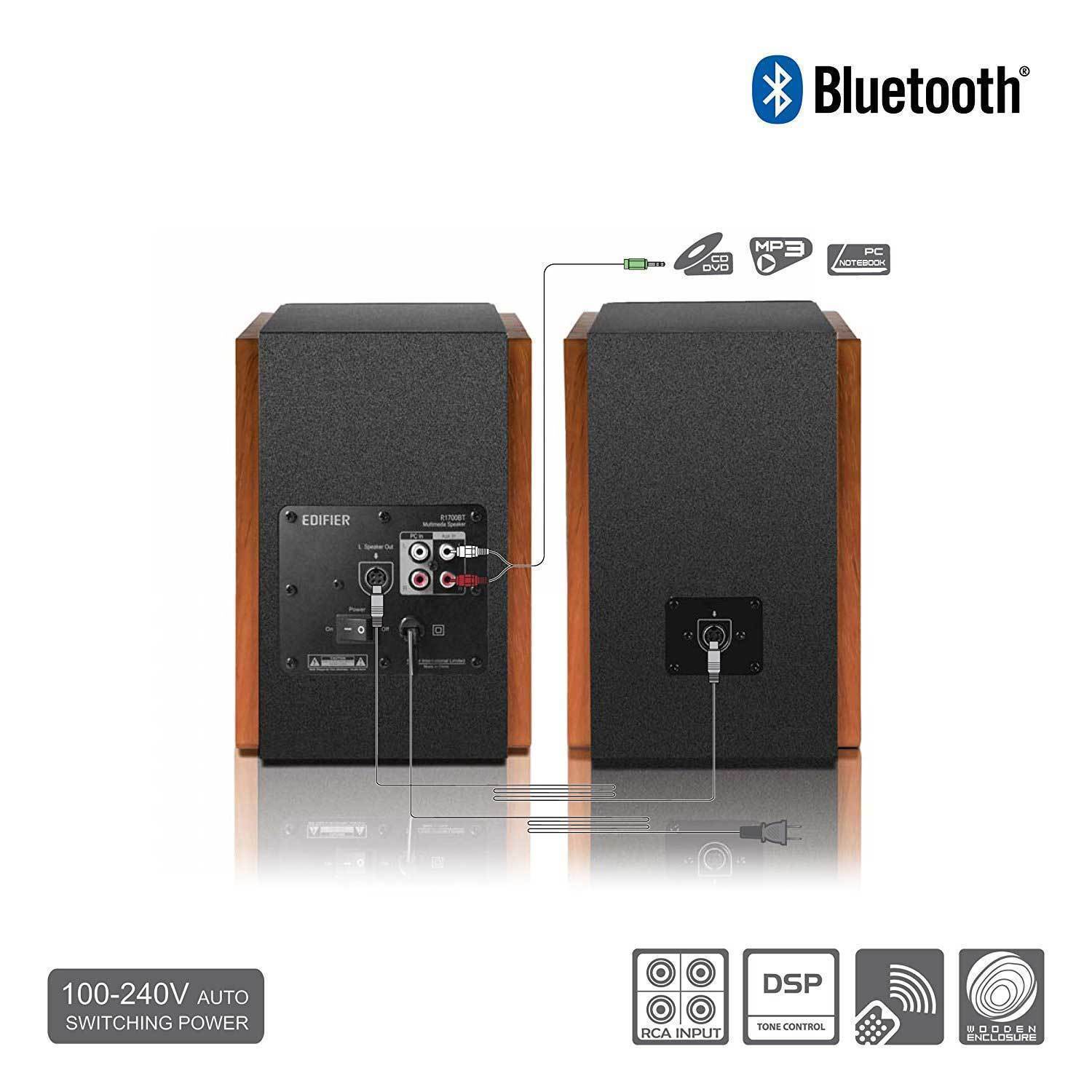 Loa Bluetooth Edifier R1700BT 66W - Vân Gỗ