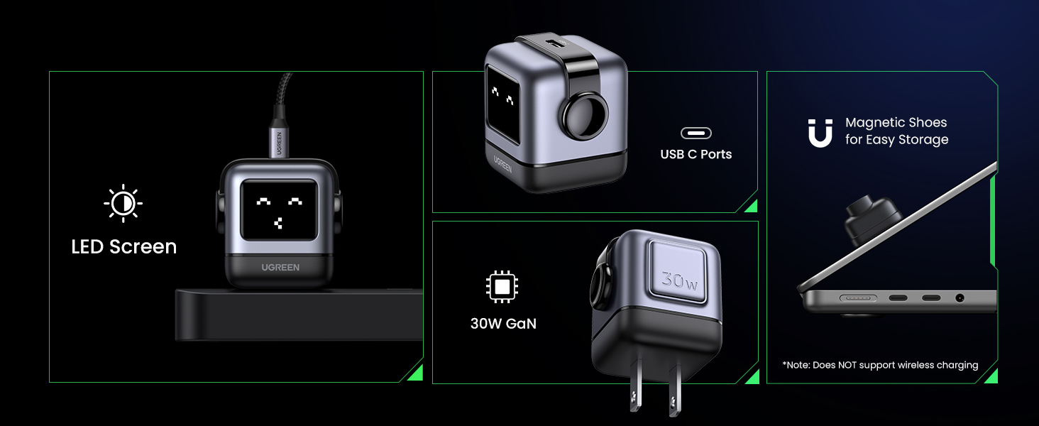 Điểm Nổi Bật Của Củ Sạc Ugreen RoboGaN Mini CD359 USB-C 30W